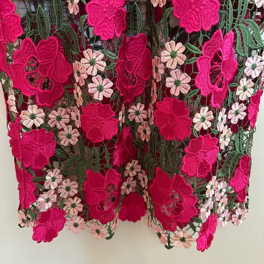 Dress the Population Pink Floral Embroidered Dress - Picture 4 of 6